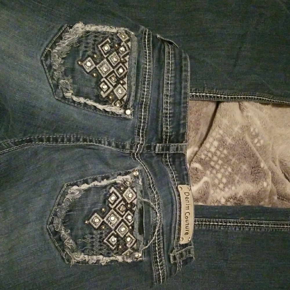 Denim couture jeans